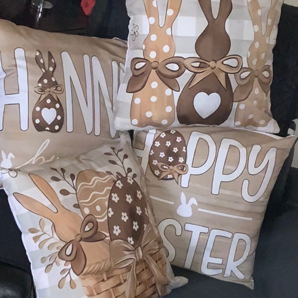 Easter Bunny Decorative Cushion Cover